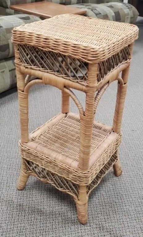 Wicker Plant Stand