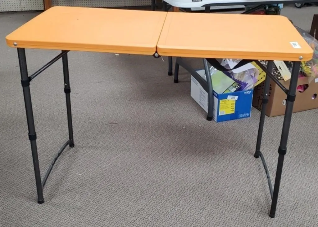 Folding Adjustable Plastic Table