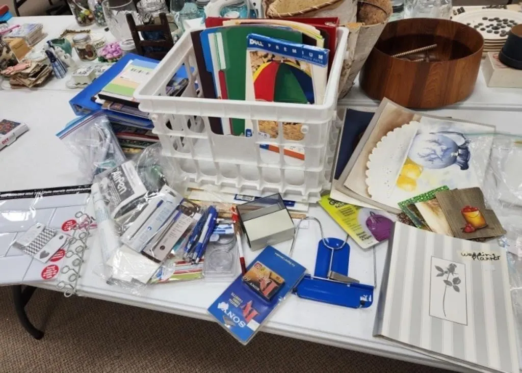 Mix of Office Supplies, Scrapbooking