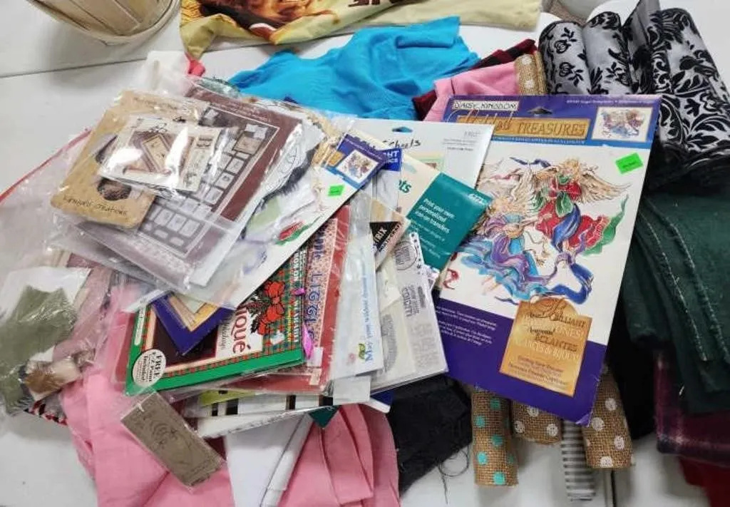 Fabric Including Vintage, Wool, Burlap &