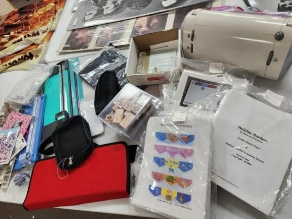 Large Box of Scrapbooking & Card Making
