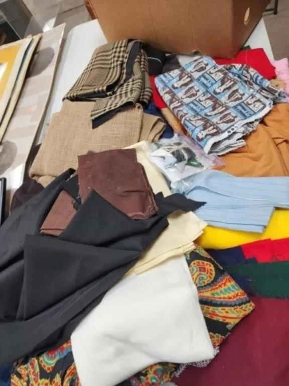 Box Full of Fabric inc/ Quilting Cotton
