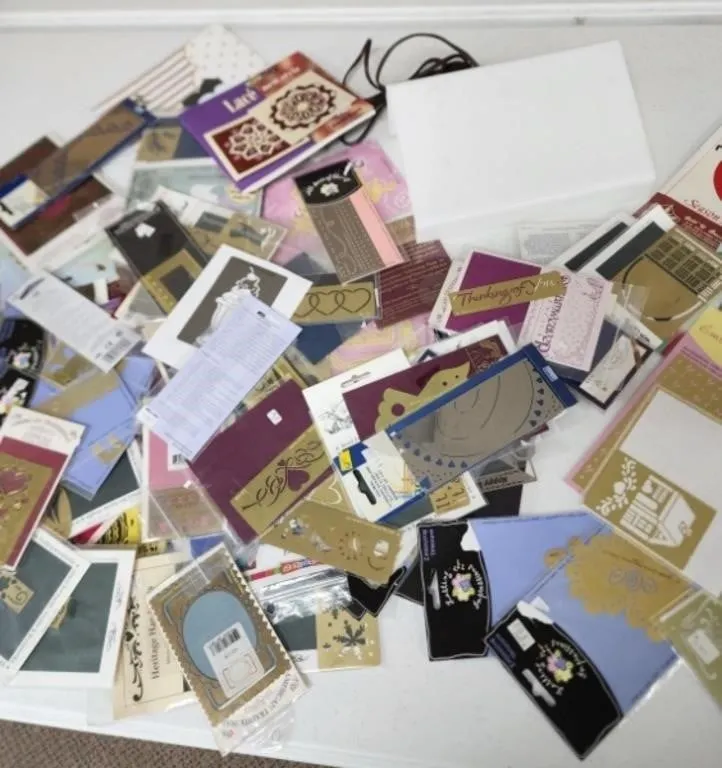 100+ Brass Stencils, Light Box, Dry Embossing