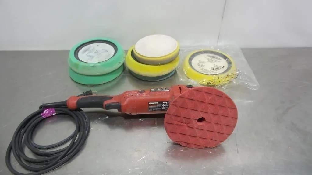 Bauer 6" Dual Action Polisher & Pad Lot