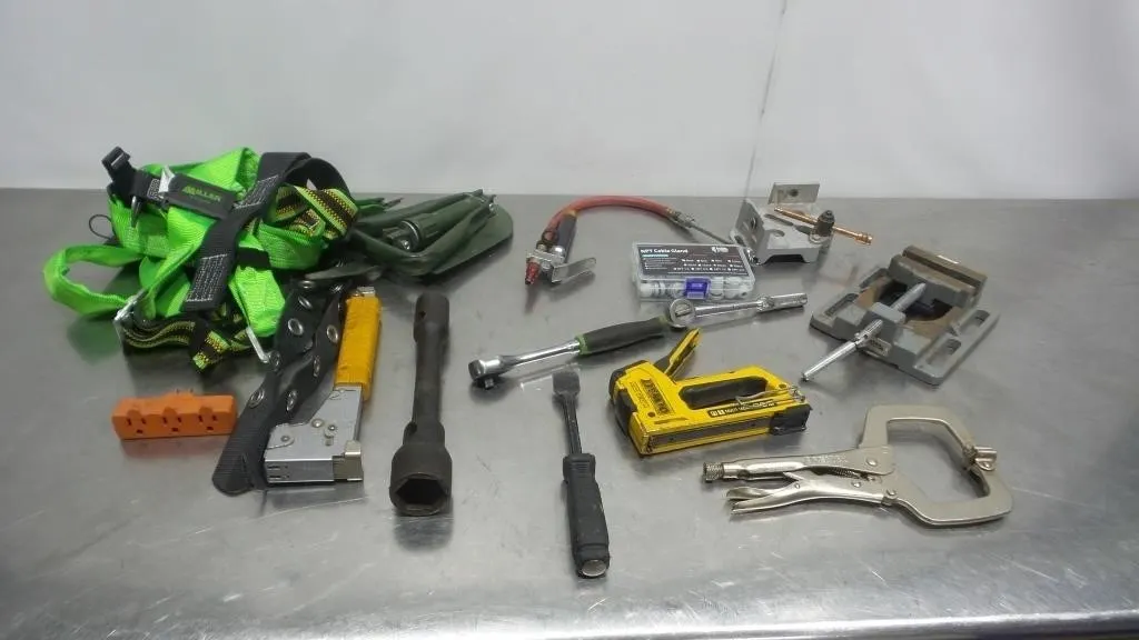 Hand Tools, Miller Harness & DeWalt Stapler