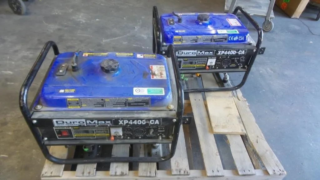 (2) DuroMax XP4400-CA Portable Gas Generators, 4,4