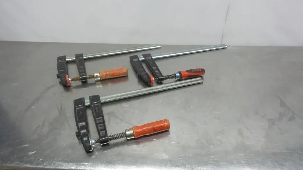 3 Bessey 16-Inch Bar Clamps