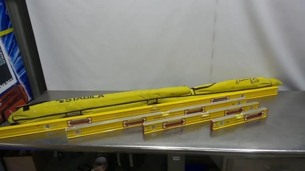 Stabila 6-Piece Level Set With Carry Bags