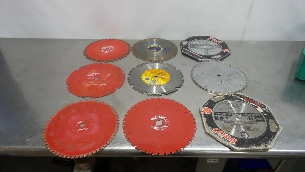 Assorted 10" Circular Saw Blades - Freud, Diablo,