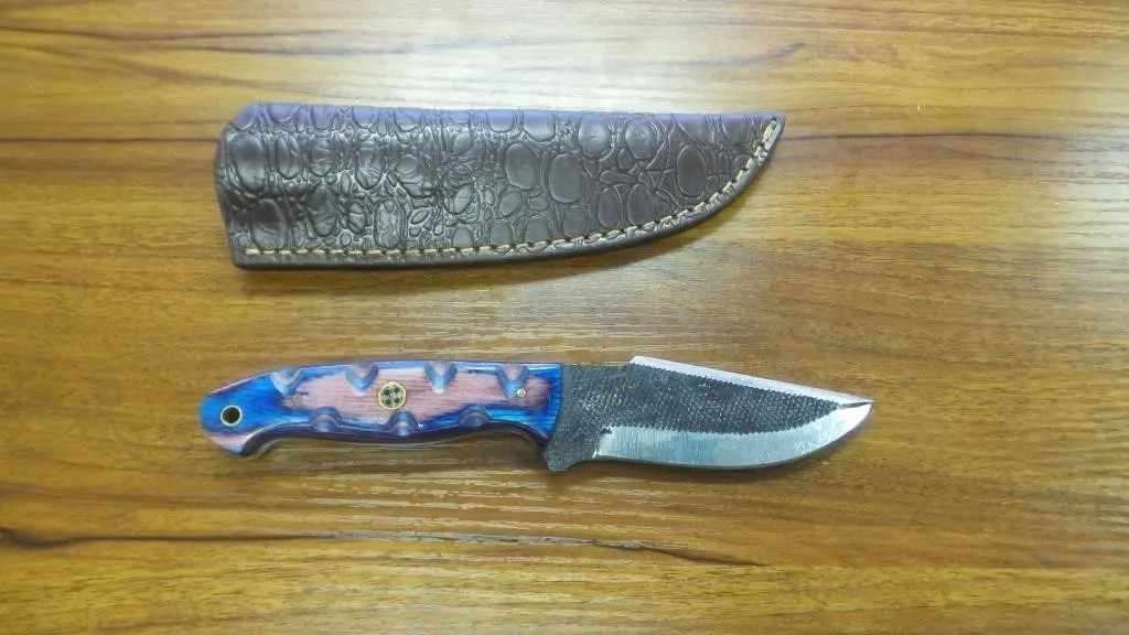 Custom-Style Fixed Blade Knife With Sheath