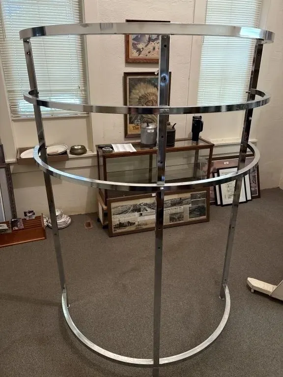 Chrome Rack, Semicircular 48"x27"x71"