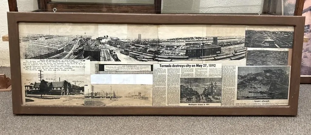 Sante Fe Shops 1924 & 1892 Cyclone News, Framed