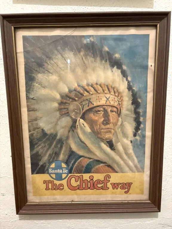 Santa Fe The Chief Way Print 20"x26"