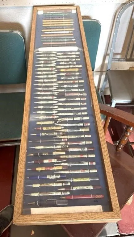 Railroad Pen & Pencil Collection, In Display
