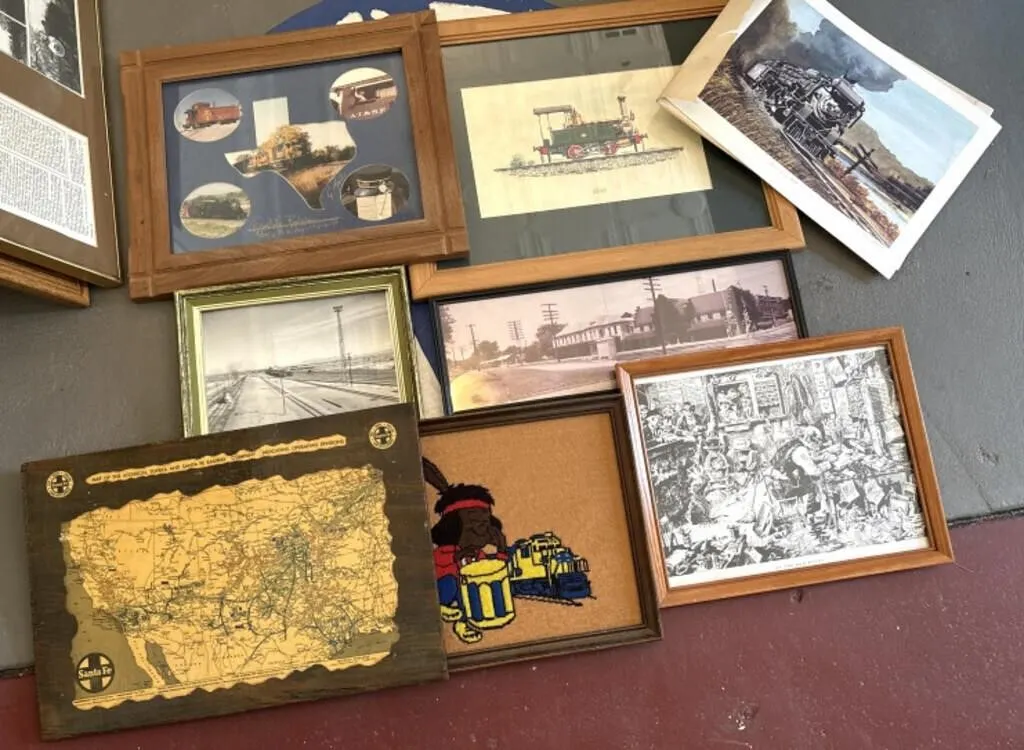 Railroad Prints, Photos 24” ‘ Smaller