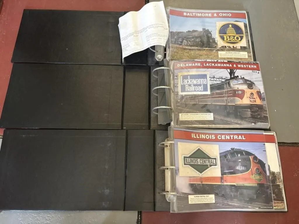 Railroad Patches in (3) Binders