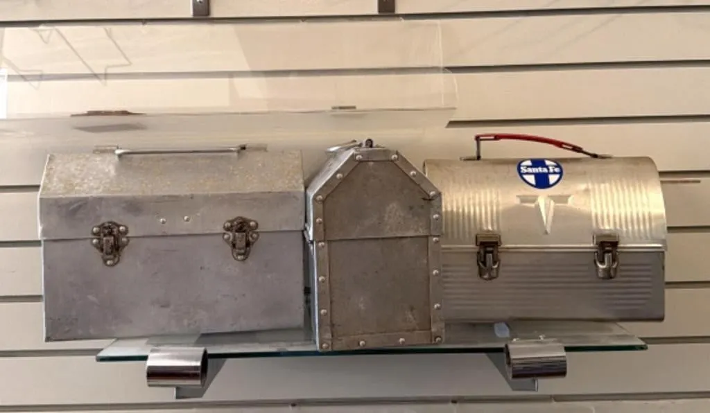 (3) Metal Lunch Boxes