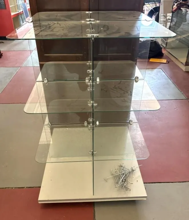 Glass Cubby Style Display - 28"x28"x47"