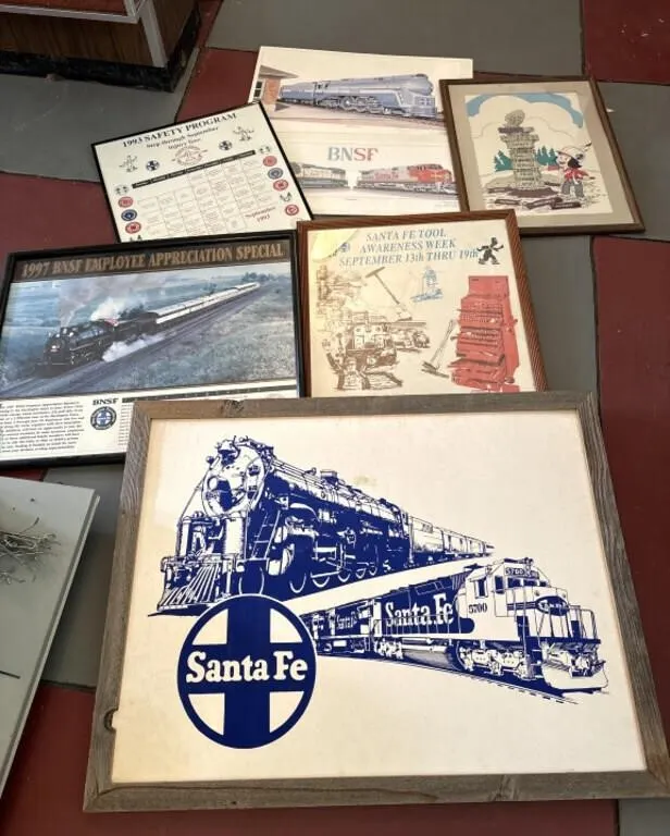 Railroad Framed Prints & Safety Posters, 42” &