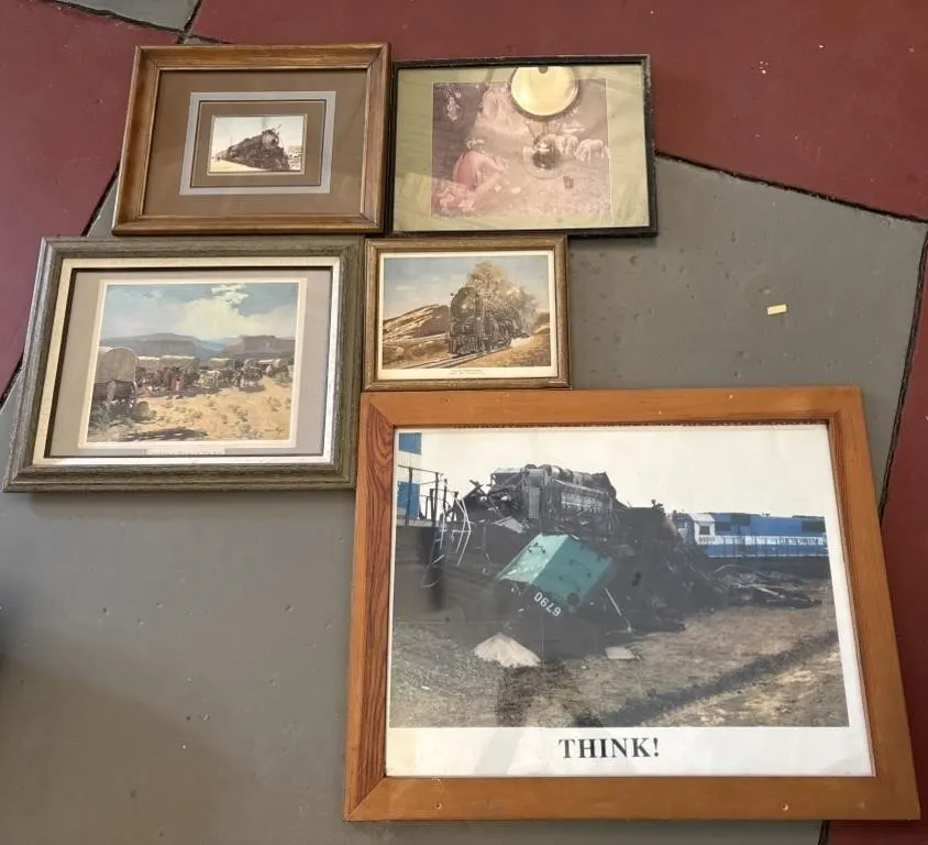 Railroad Framed Prints 28” & Smaller