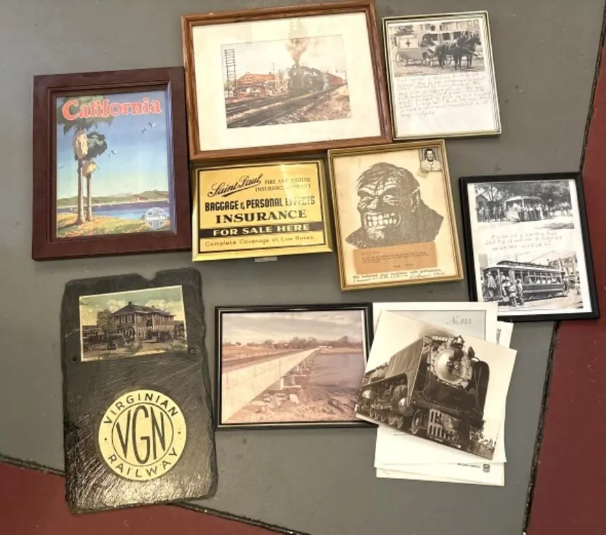 Railroad Framed Prints & Photos 16” & Smaller