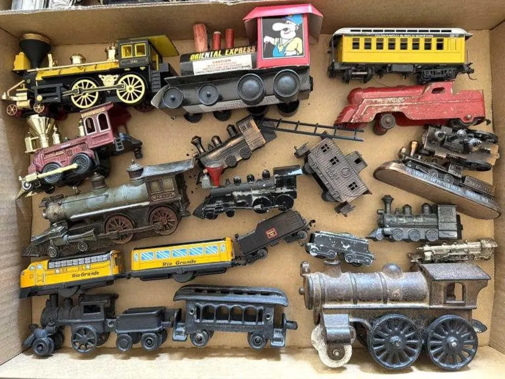 Cast Iron Trains, Tin Toy Trains, and More 6.5”