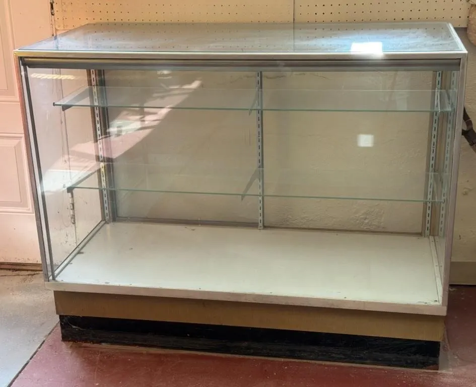 Glass Showcase Display Cabinet 48” x 22” x 38.5”