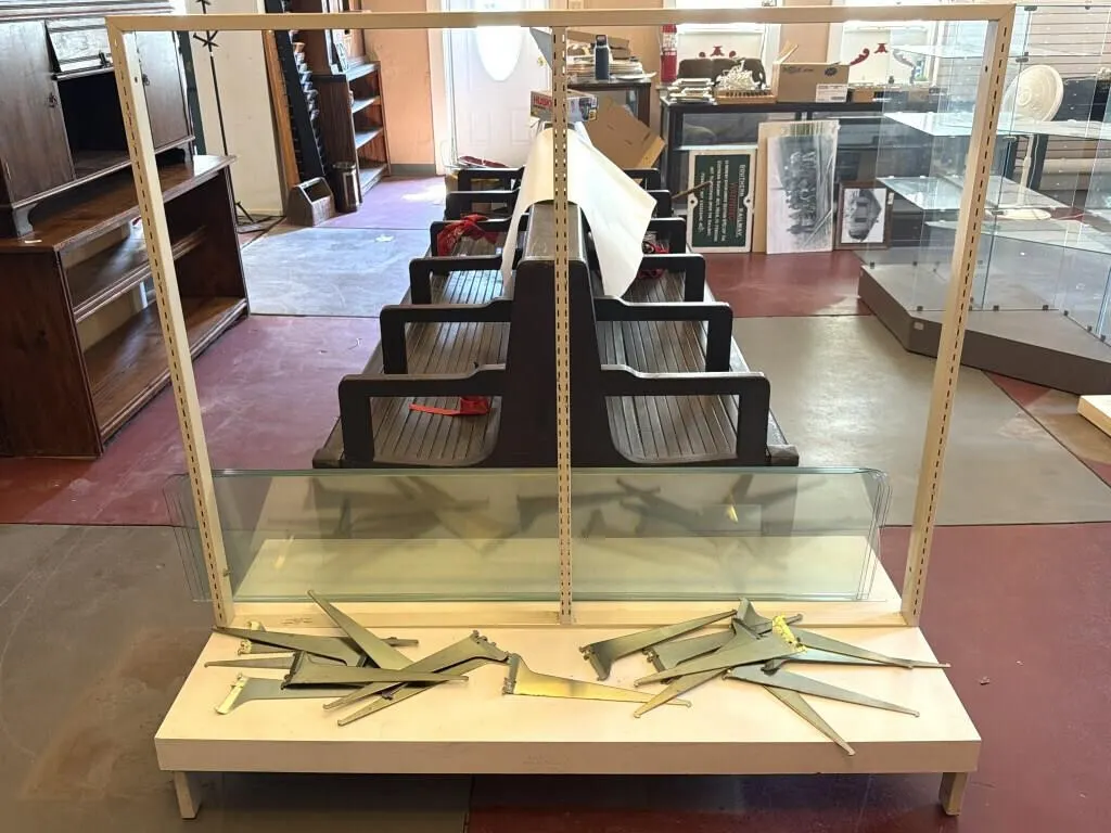 Shelving Display
- (6) glass shelves (one has a