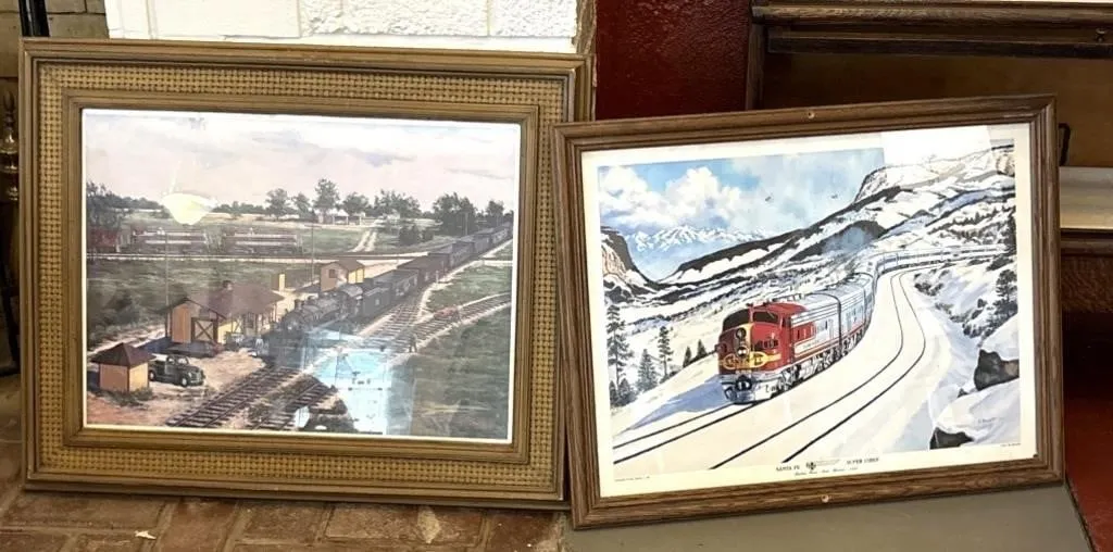 Framed Prints, Santa Fe Super Chief & Steam