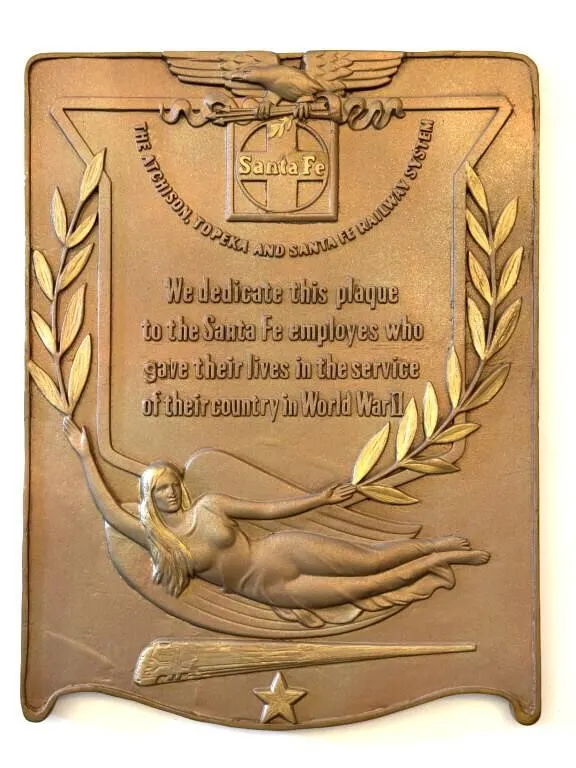 Santa Fe World War II Veterans Plaster Plaque
