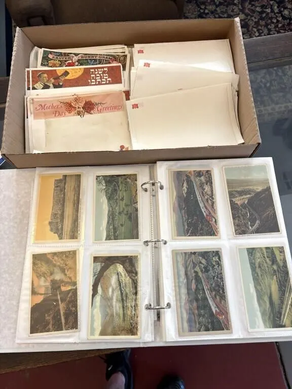 Post Card Binder Western Union Telegram Papers