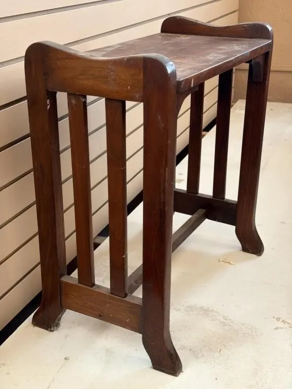 Antique Wood Bench 21” x 10.5” x 22.5”