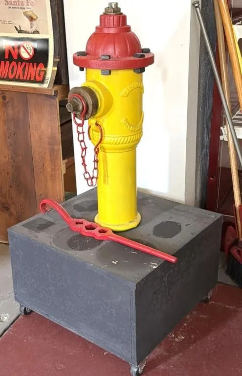 Fire Hydrant Mounted to Rolling Base
- overall