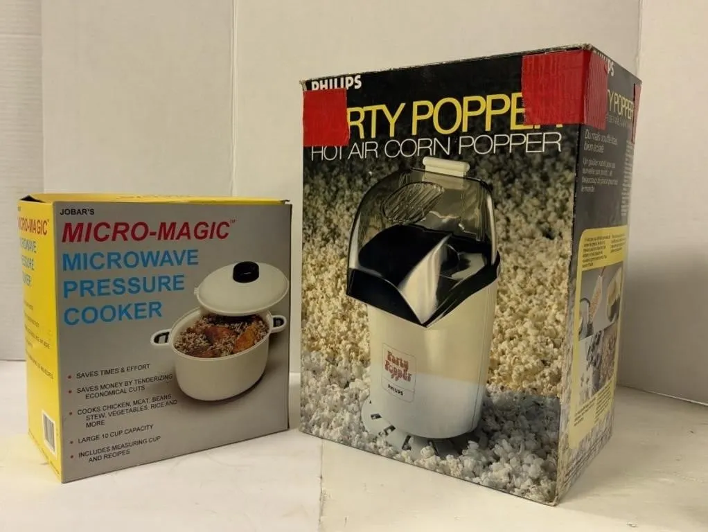 Micro-Magic Pressure Cooker, Popcorn Maker