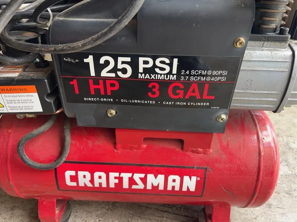 Craftsman Air Compressor with Hose - 125 PSI 1 HP