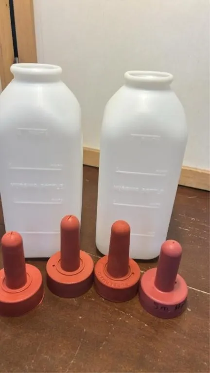 Calf feeder bottles