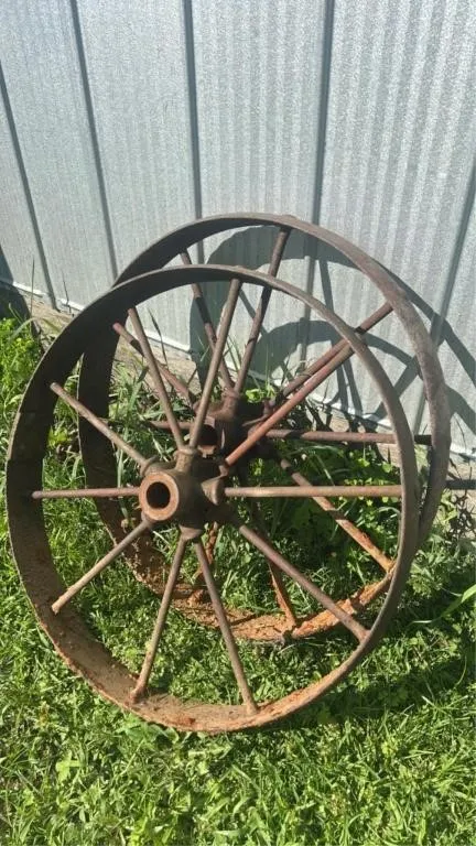24 in. Steel wheels