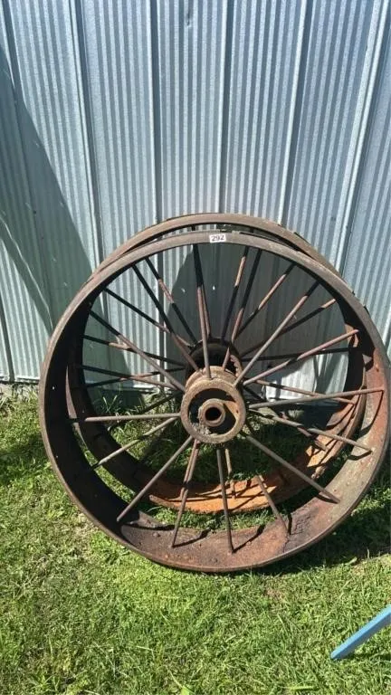 37 in. Steel wheels