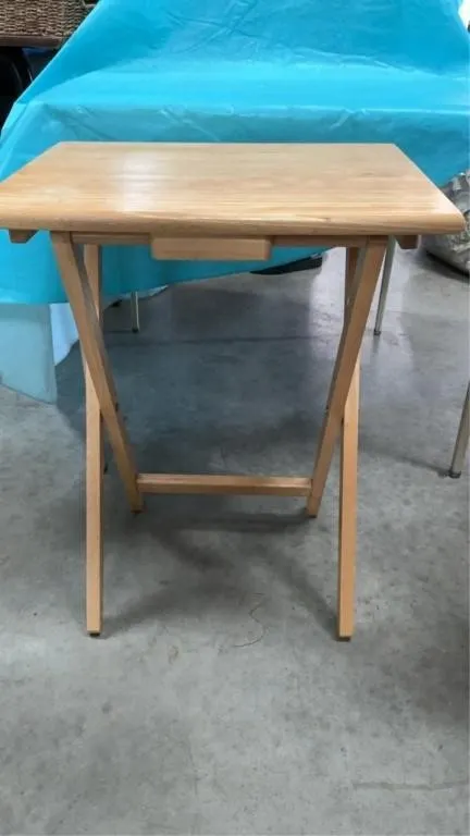 Wooden tv table