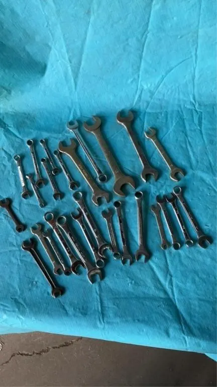 Assortment of wrenches