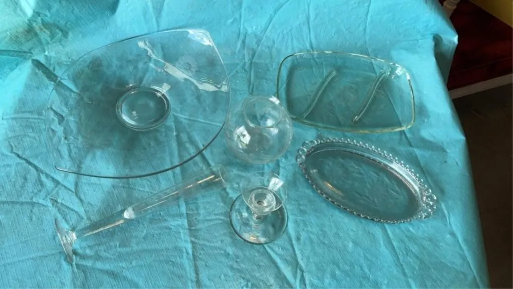 Cornflower glassware