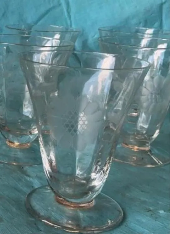Cornflower glassware