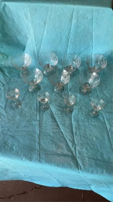 Cornflower glassware
