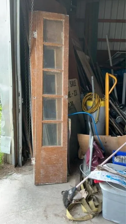 French doors with glass