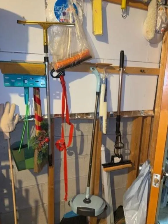 Assorted cleaning supplies