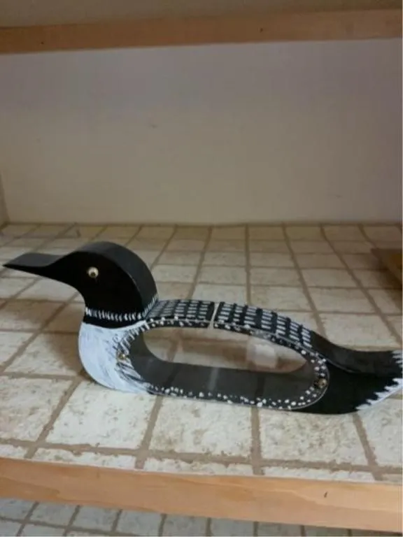 13��Homemade loon coin box