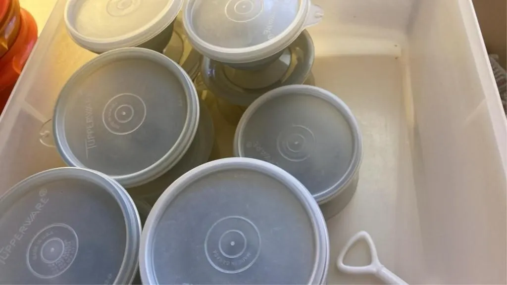 Tupperware parfait dishes