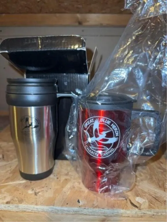 Pair of travel mugs