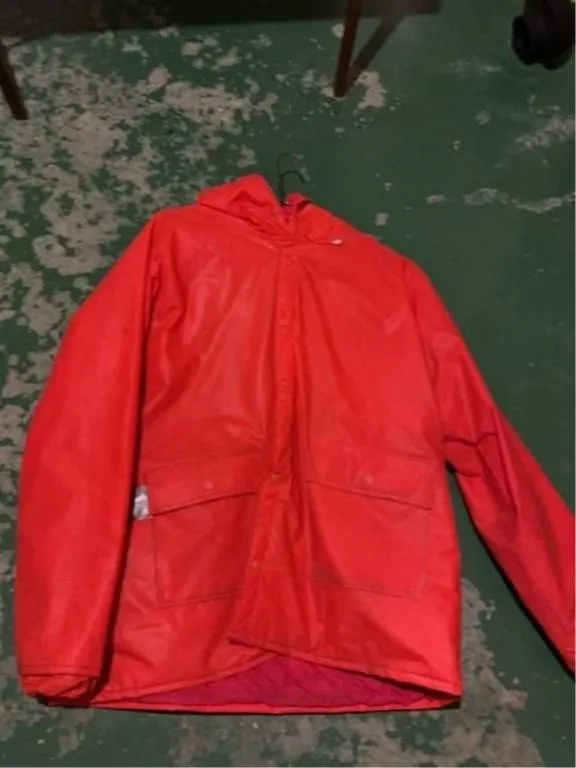 X-large orange rain jacket