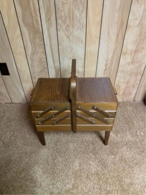 Antique wooden organizer